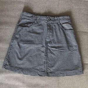 Plaid mini skirt